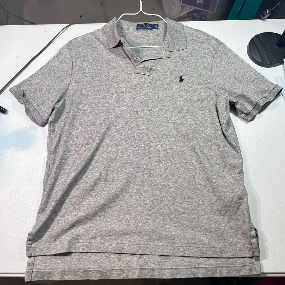 Polo Ralph Lauren‎ Men's Polo Size Large Gray